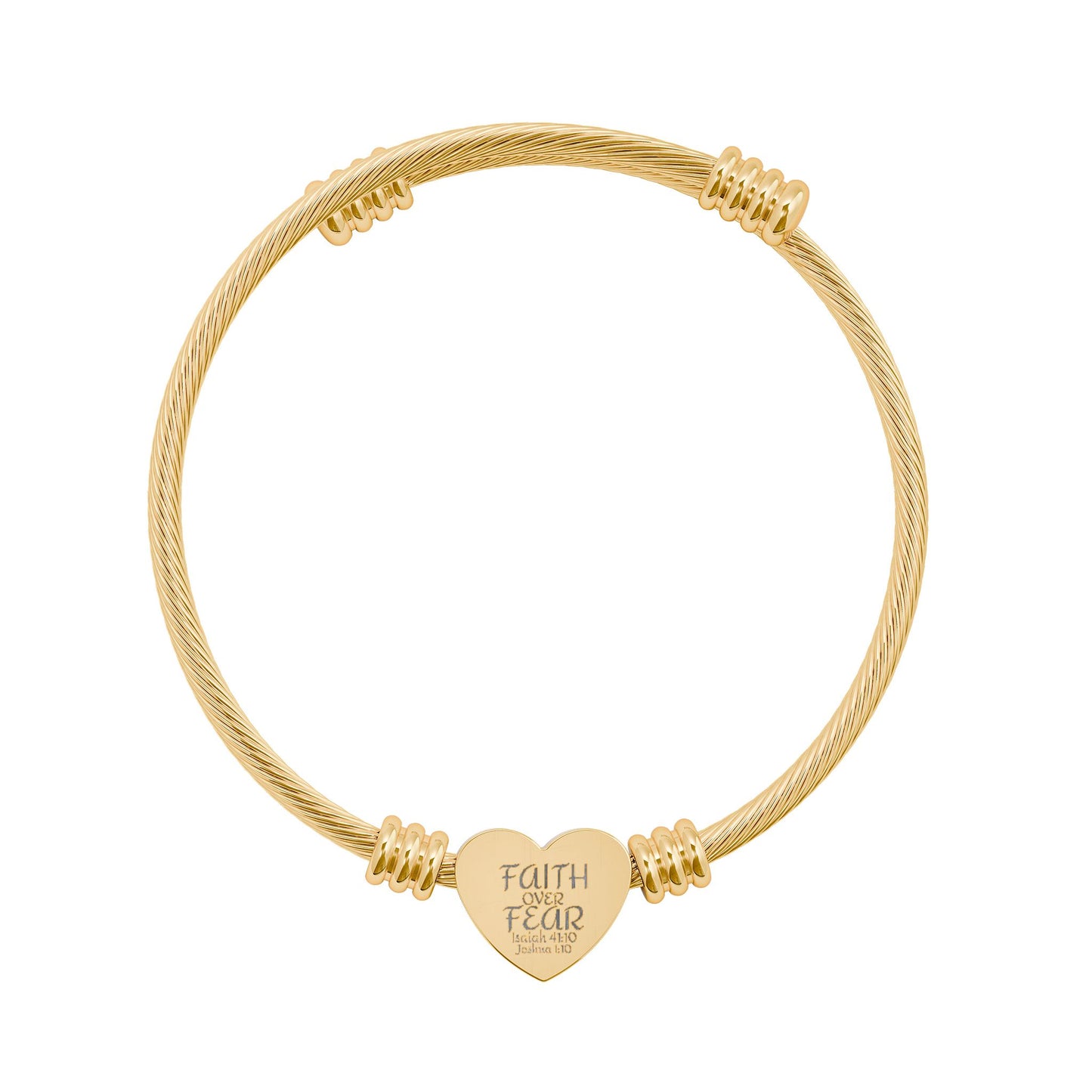 Engravable Heart Cuff Bracelet – Personalized Initial/Name Charm (Silver or Gold)